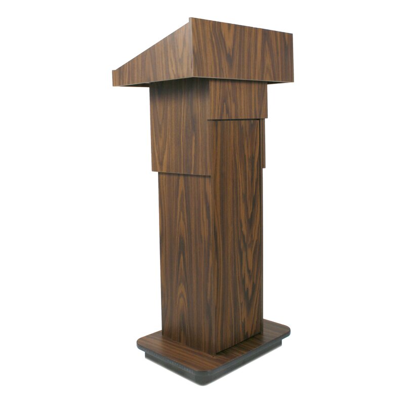 AmpliVox Sound Systems Adjustable Height Column Full Podium | Wayfair