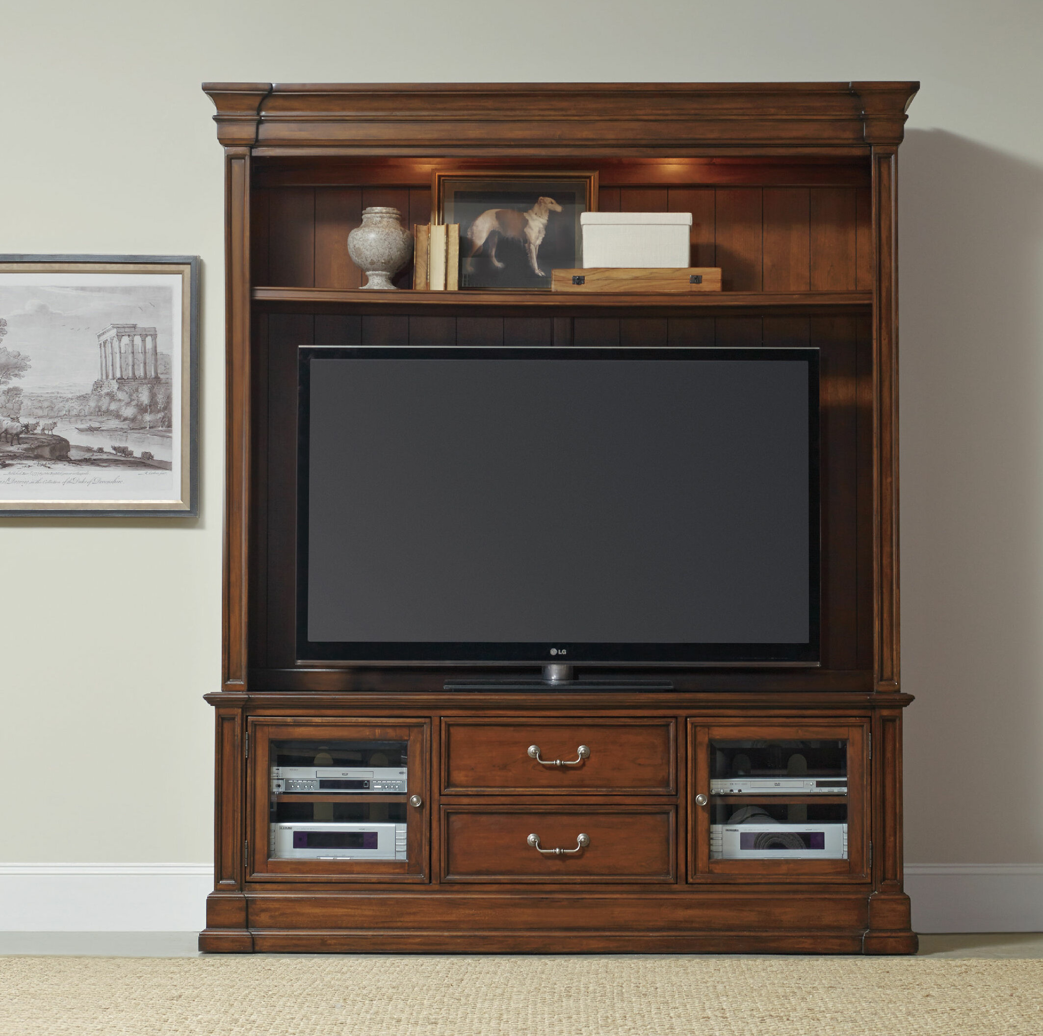 Hooker Furniture Clermont Entertainment Center For Tvs Up To 70