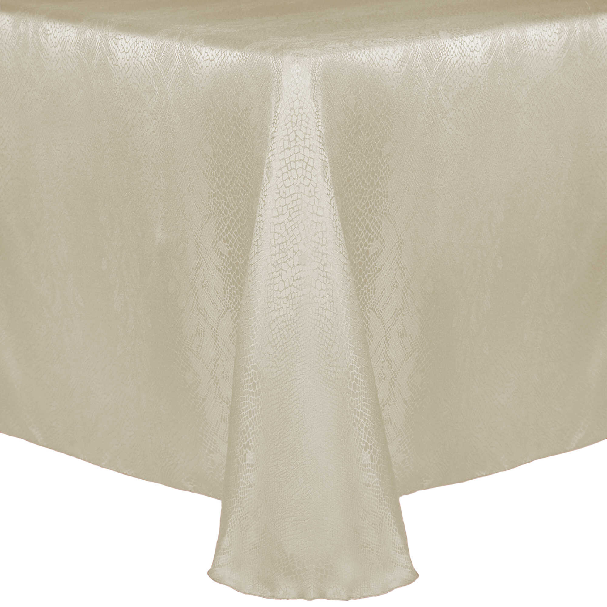 Ultimate Textile Modern Damask Kenya 70 x 144-Inch Rectangular Tablecloth Natural Ivory Cream