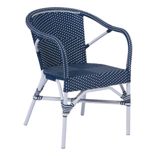 blue wicker dining chairs