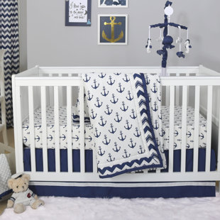 sailboat crib sheet