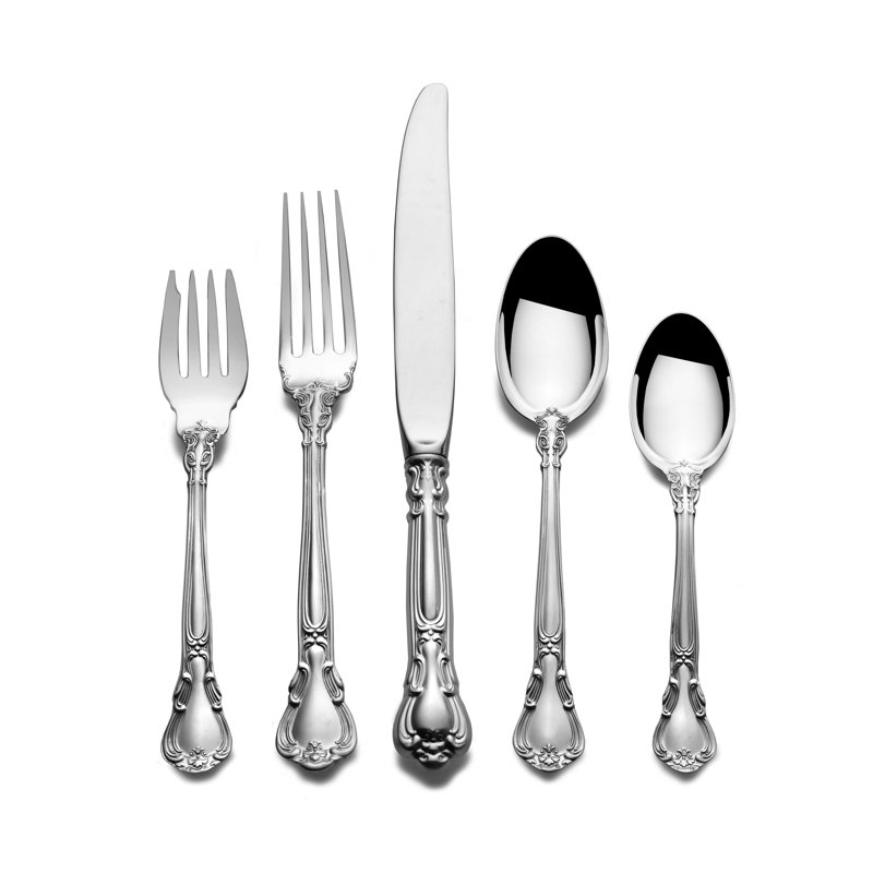 Gorham Chantilly 54 Piece Sterling Silver Flatware Set Service For 8 Wayfair