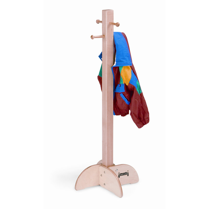 Jonti Craft Wood 4 Hook Freestanding Coat Rack Wayfair