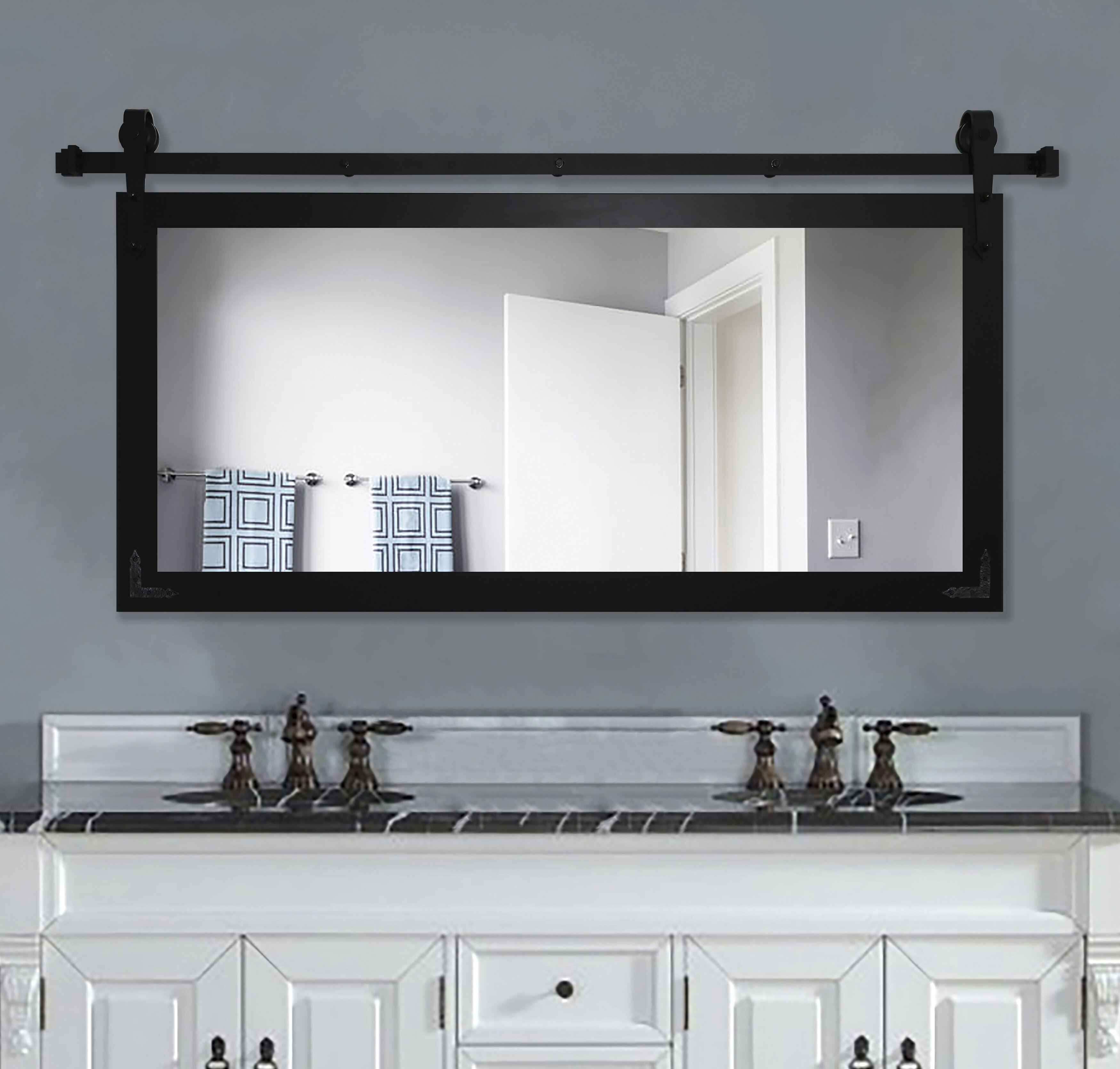 Laurel Foundry Modern Farmhouse Abraham Bathroom Vanity Wall Mirror Reviews Wayfair