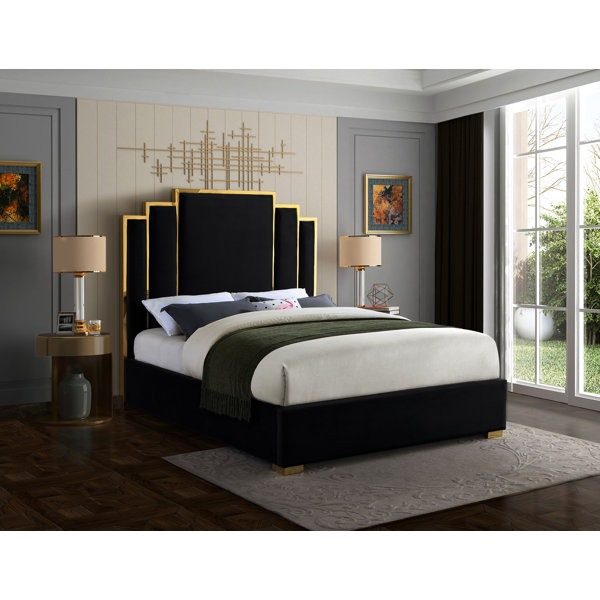 Mercer41 Amaia King Tufted Solid Wood And Upholstered Platform Bed Reviews Wayfair