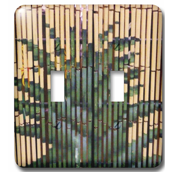 3drose Palm On Bamboo 2 Gang Toggle Light Switch Wall Plate Wayfair