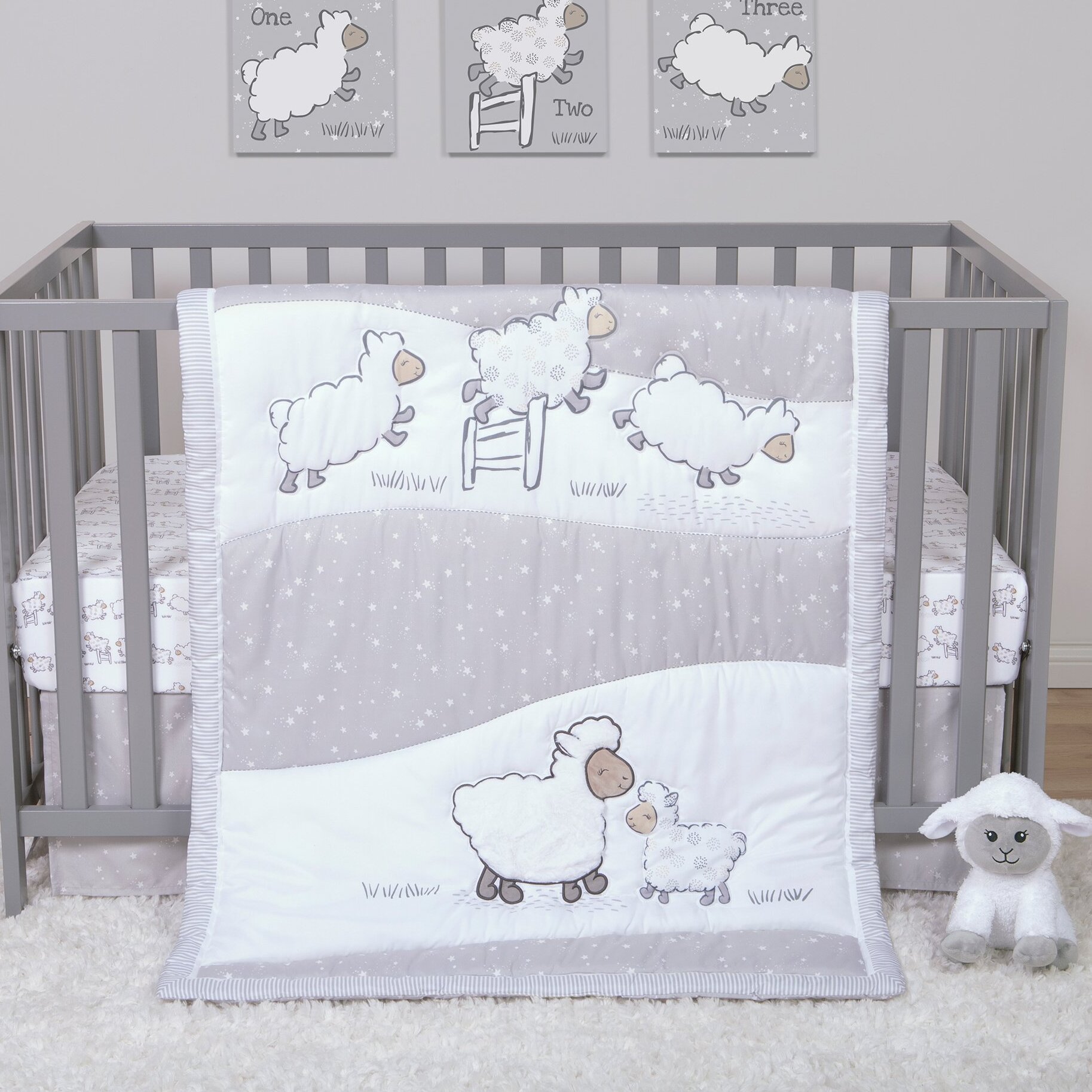 Collection Nursery Crib Set Baby Bedding ~ NEW!! Circo 4 Pc Sheep & Co 
