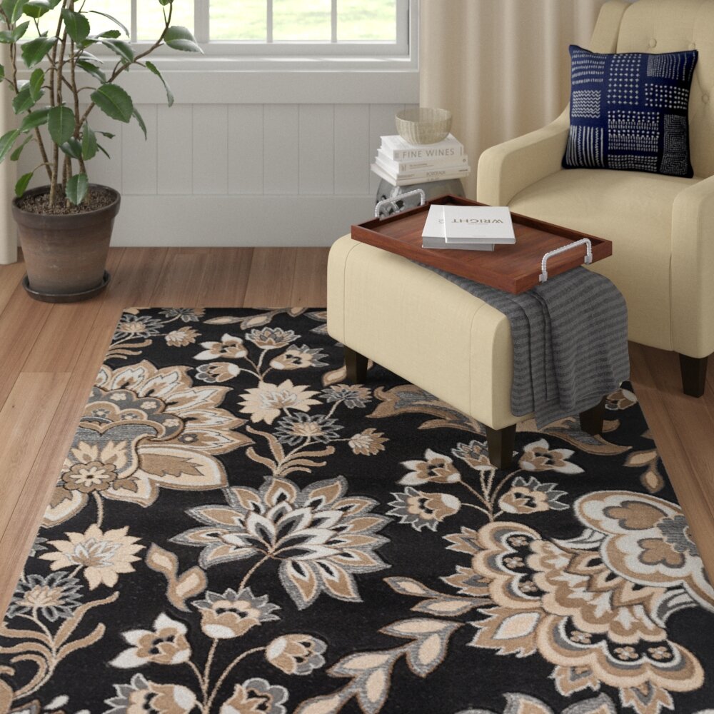 315635 Hand-Knotted Area Rug for Living Room Bedroom Galleria Casual Grey Rug 5'2 x 7'5 