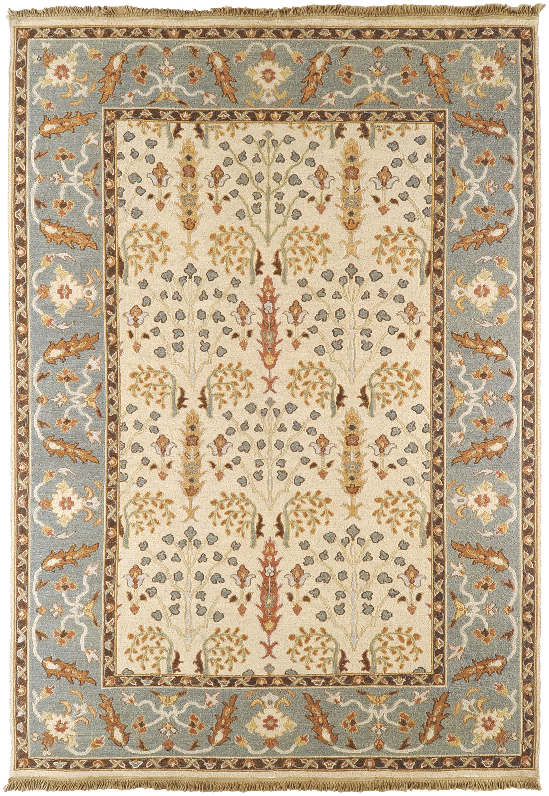 Runner Mathilda Oriental Hand Knotted Wool Beige Gray Area Rug Birch Lane