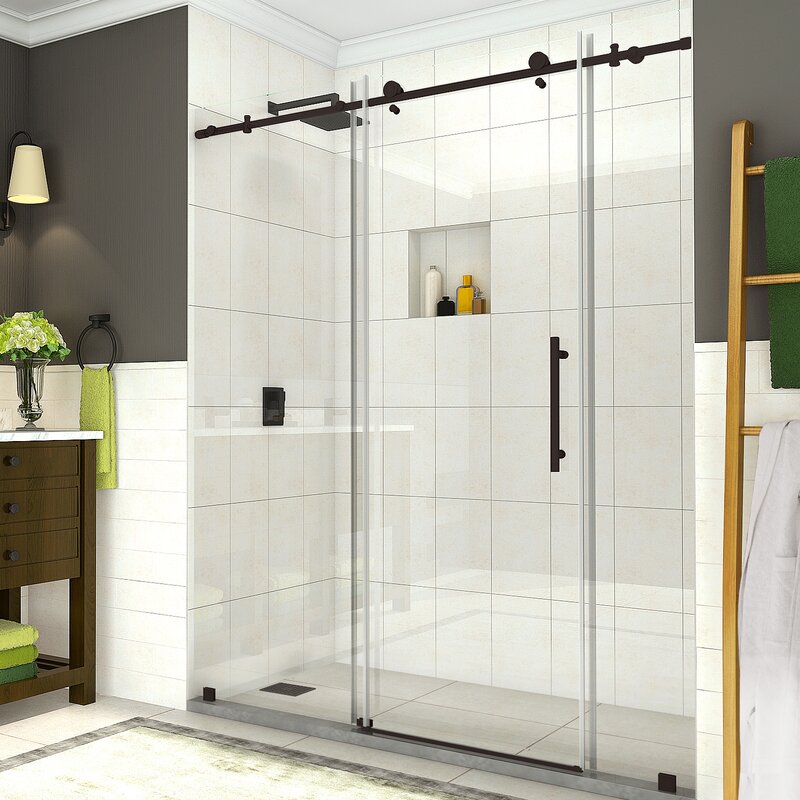 Dreamline Unidoor X 49 5 W X 72 H Hinged Frameless Shower Door Wayfair