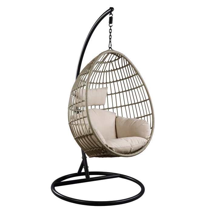 Sand & Stable Dani Oval Swing Chair with Stand | Wayfair