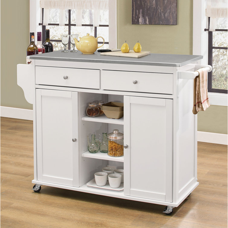 Rosecliff Heights Aries Kitchen Cart Wayfair