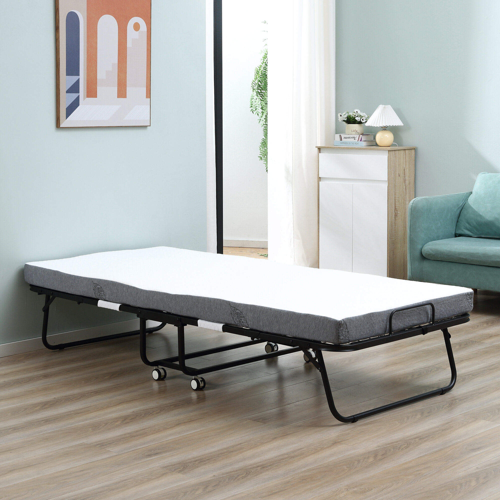 folding bed mattress single