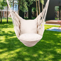 Hammock Chair Spring Steel Coil Air Hanging Rope Bounce Swing Seat Pergola Deck 