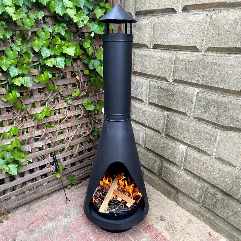 Williston Forge Fayetteville Steel Wood Burning Chiminea & Reviews ...