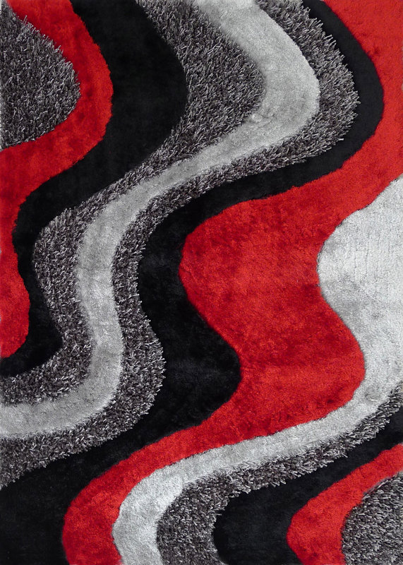 Black And Red Area Rugs rug factory plus hand-tufted black/red area rug & reviews | wayfair Black And Red Area Rugs rug factory plus hand-tufted black/red area rug & reviews | wayfair