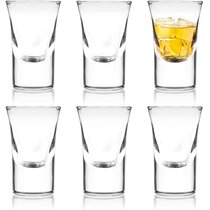 6 New 4 oz Shot Glasses Glass Barware Shots Whiskey Tequila Vodka Rum Half Dozen 