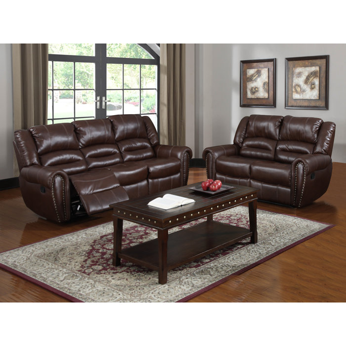 Red Barrel Studio Brady Leather Reclining Sofa Reviews Wayfair Brady Leather Reclining Sofa