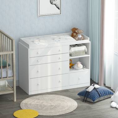 oneman changing table dresser with pad