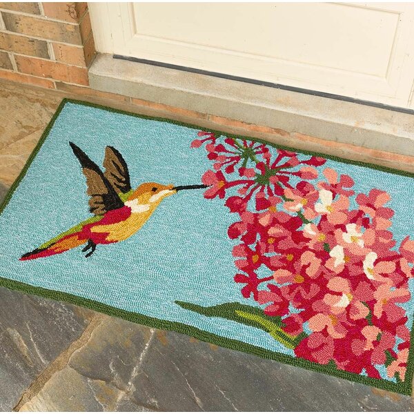 ALAZA Tropical Hummingbird Flower Leave Area Rug Rugs for Living Room Bedroom 5'3x4'