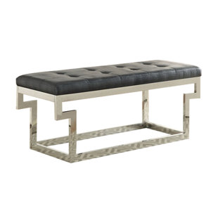 Go to store & view more images Orren Ellis Player Faux LeatherBench
