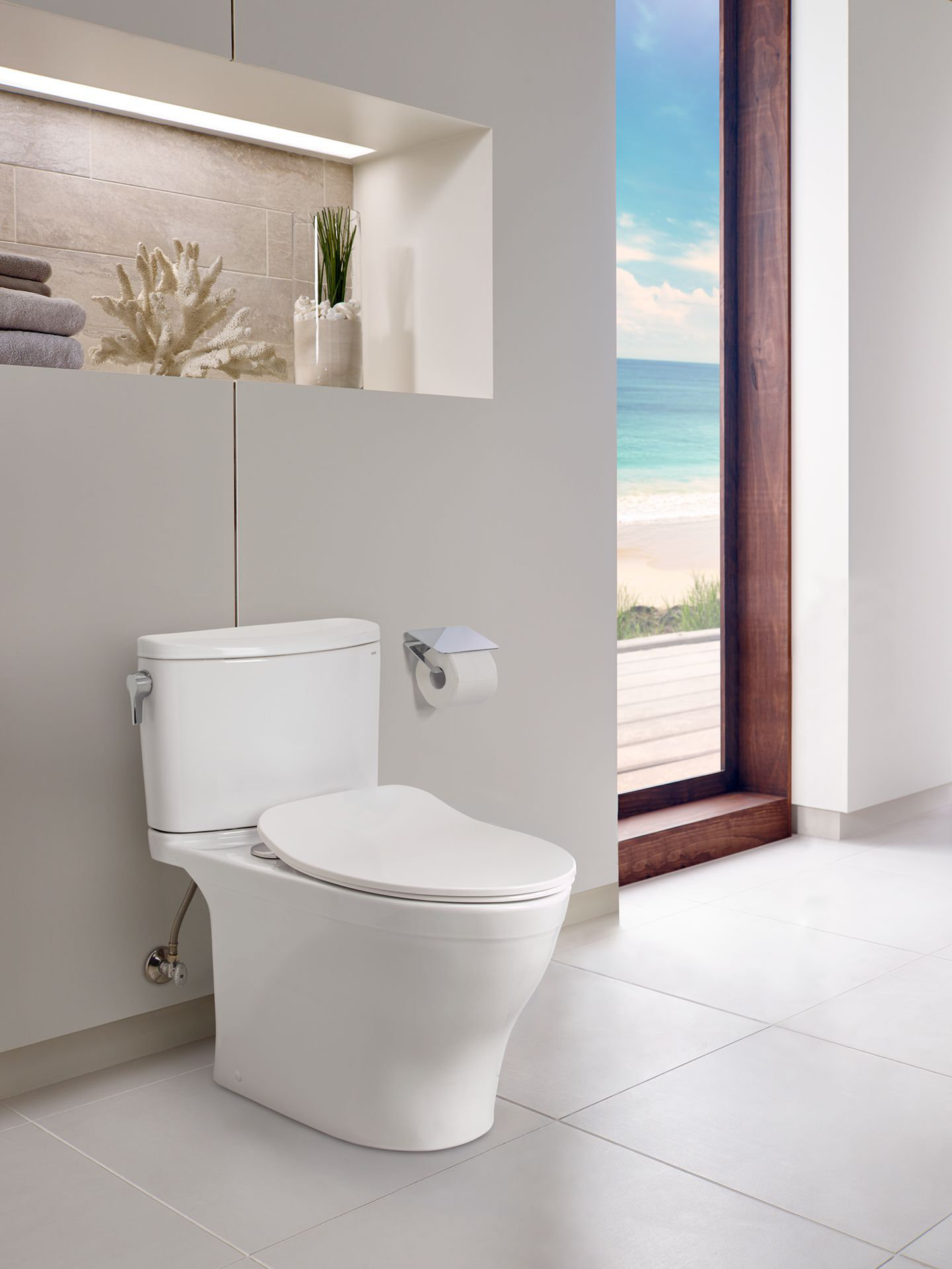 TOTO Nexus GPF Elongated Two Piece Toilet High Efficiency Flush Seat Included Wayfair