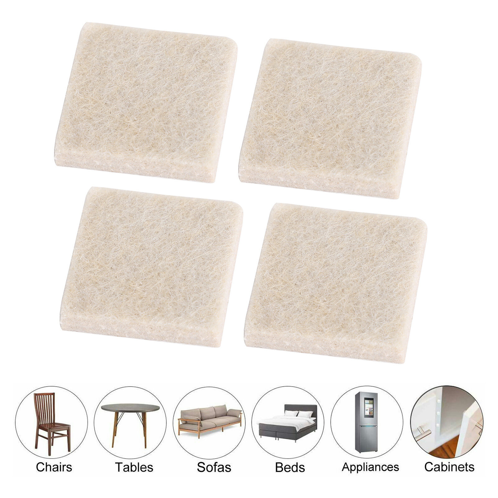 Bruceandshark Felt Furniture Pads Protects Floor Surface Anti Skid