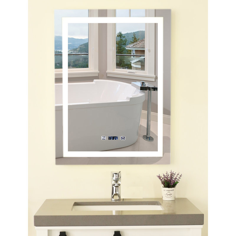 Orren Ellis Miroir De Coiffeuse De Salle De Bain Eclaire Sans