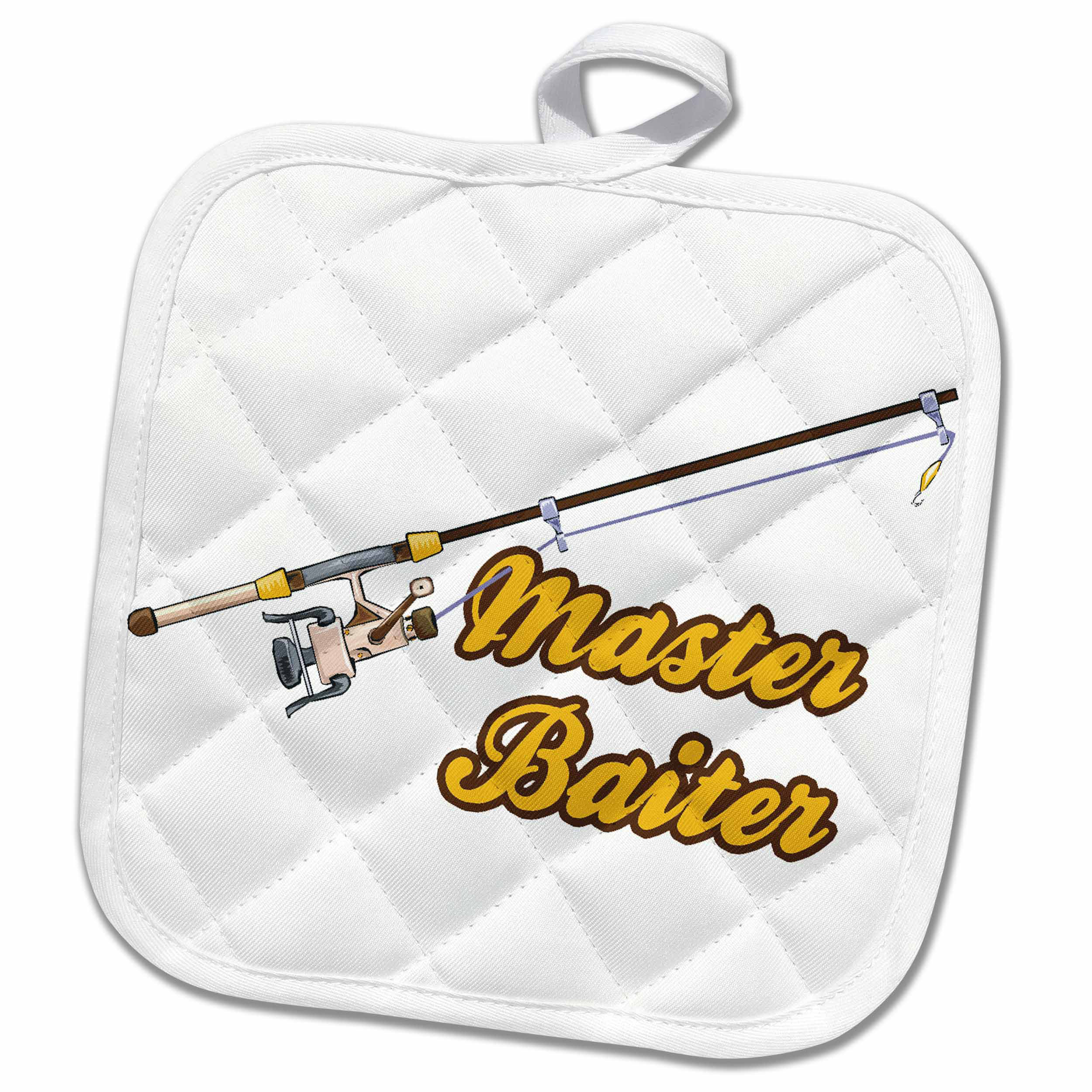 3drose Master Baiter Fishing Pole Funny Fishing Humor Sports Potholder Wayfair