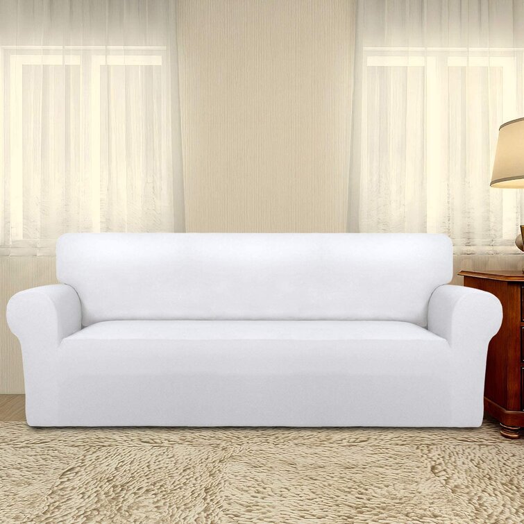 Stretch Chair Sofa Slipcover couch cover with Non Skid Foam and Elastic Bottom 
