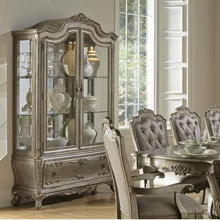 Go to store & view more images Shook Lighted China Cabinet by Astoria Grand