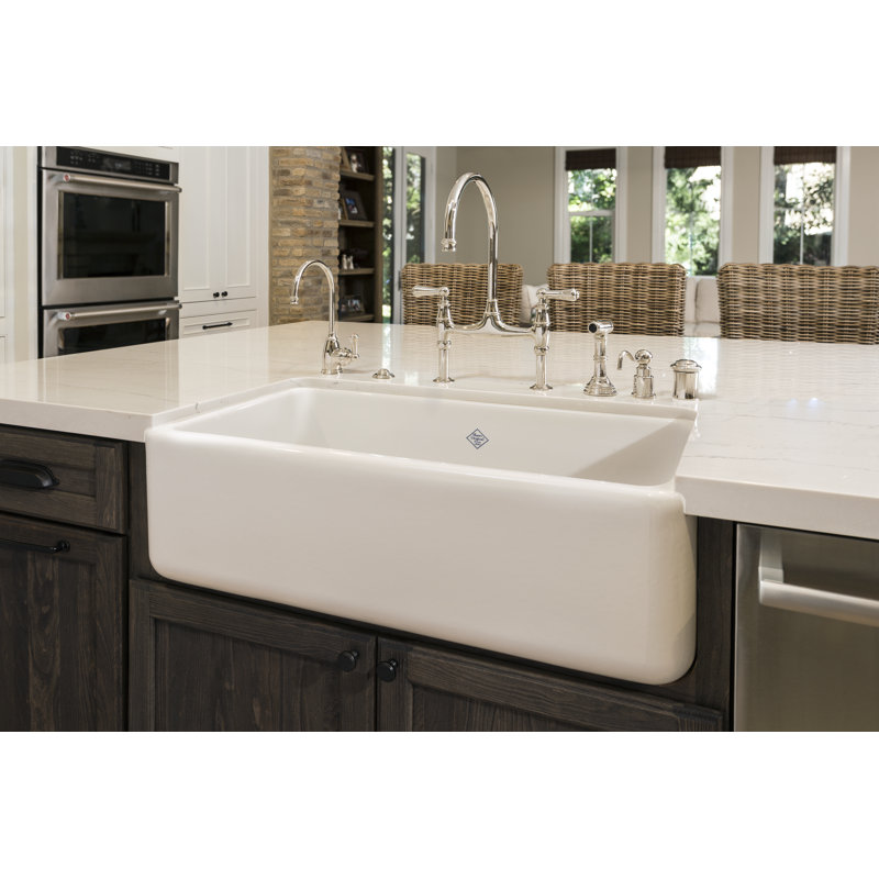 Shaws 33 Shaker Single Bowl Apron Front Fireclay Kitchen Sink Perigold