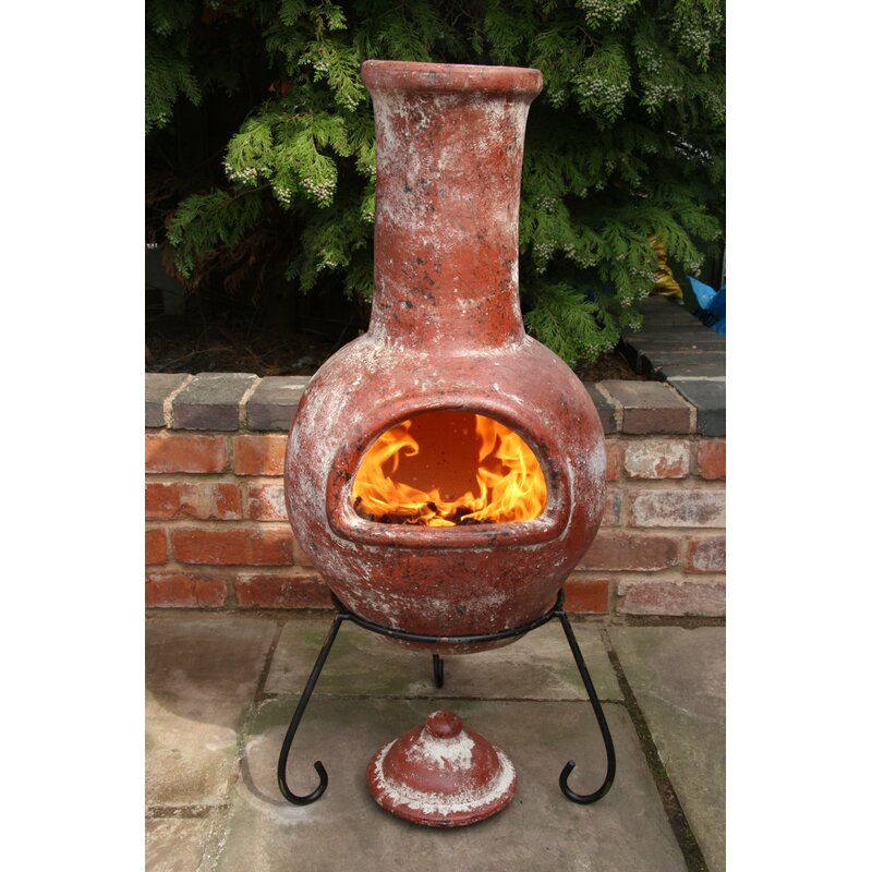 Fleur De Lis Living Skoog Clay Wood Burning Chiminea Reviews