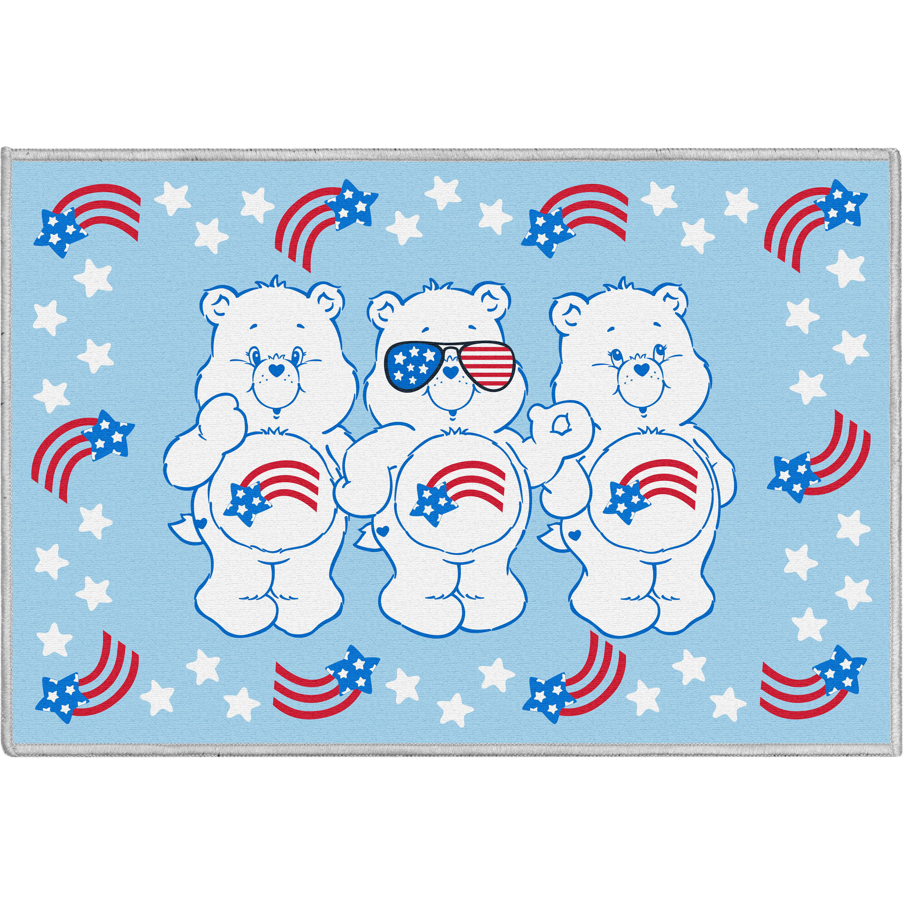 Well Woven Care Bears 3 Patriotic Bears Novelty Blue Area Rug Wayfair
