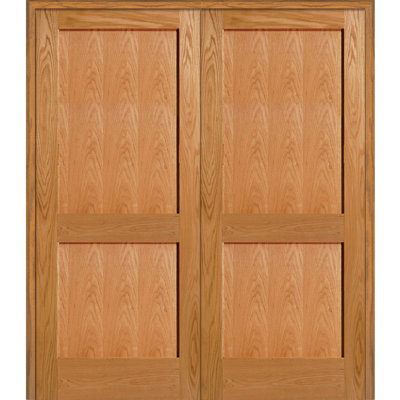 Paneled Solid Manufactured Wood Unfinished Prehung Standard Door
