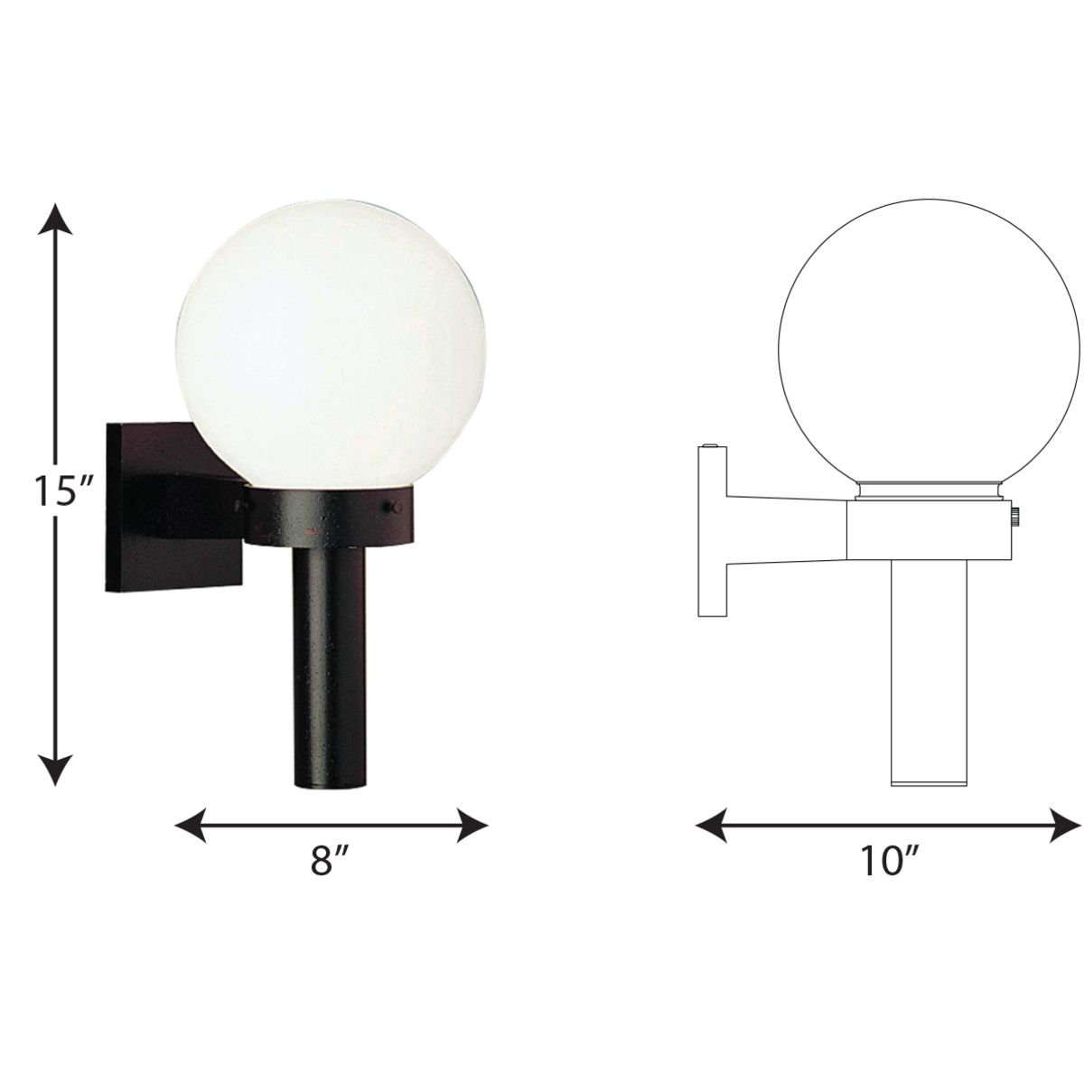 Alcott Hill Triplehorn Outdoor Armed Sconce Reviews Wayfair