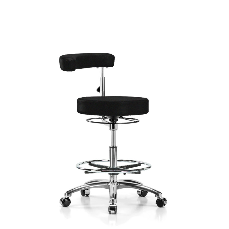 Perch Chairs Stools Height Adjustable Dental Stool With Procedure Arm And Foot Ring Wayfair