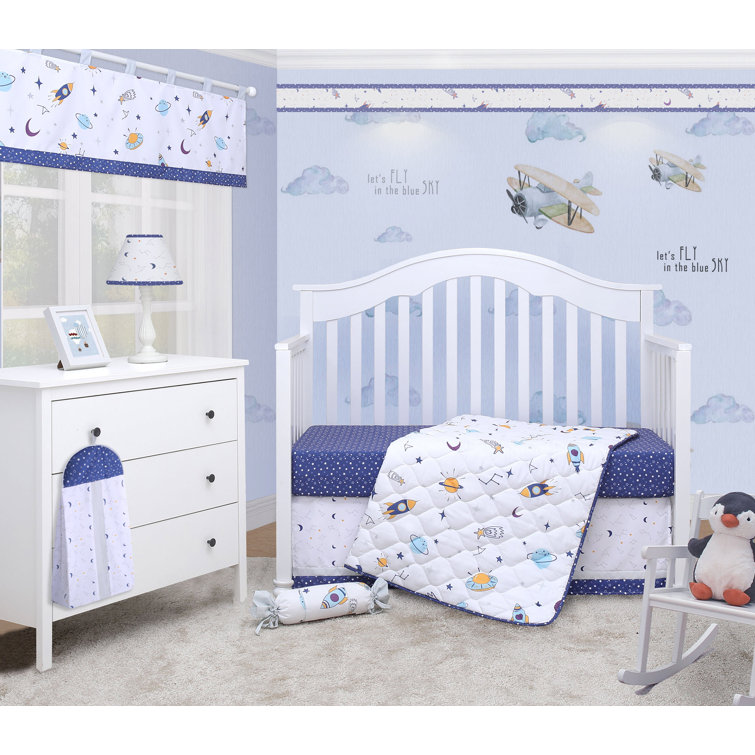 outer space crib bedding