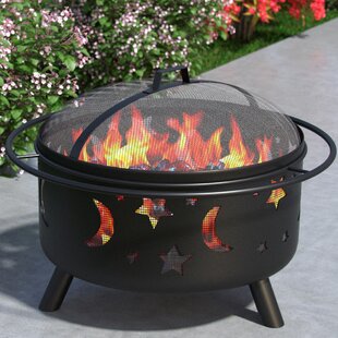 Belleze Steel Wood Burning Fire Pit Wayfair