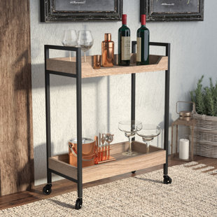 small bar cart with wheels