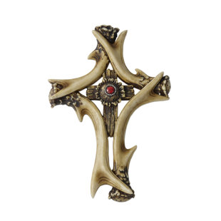 Rustic Cross Wall Decor Wayfair Rustic Antler Cross Wall Décor