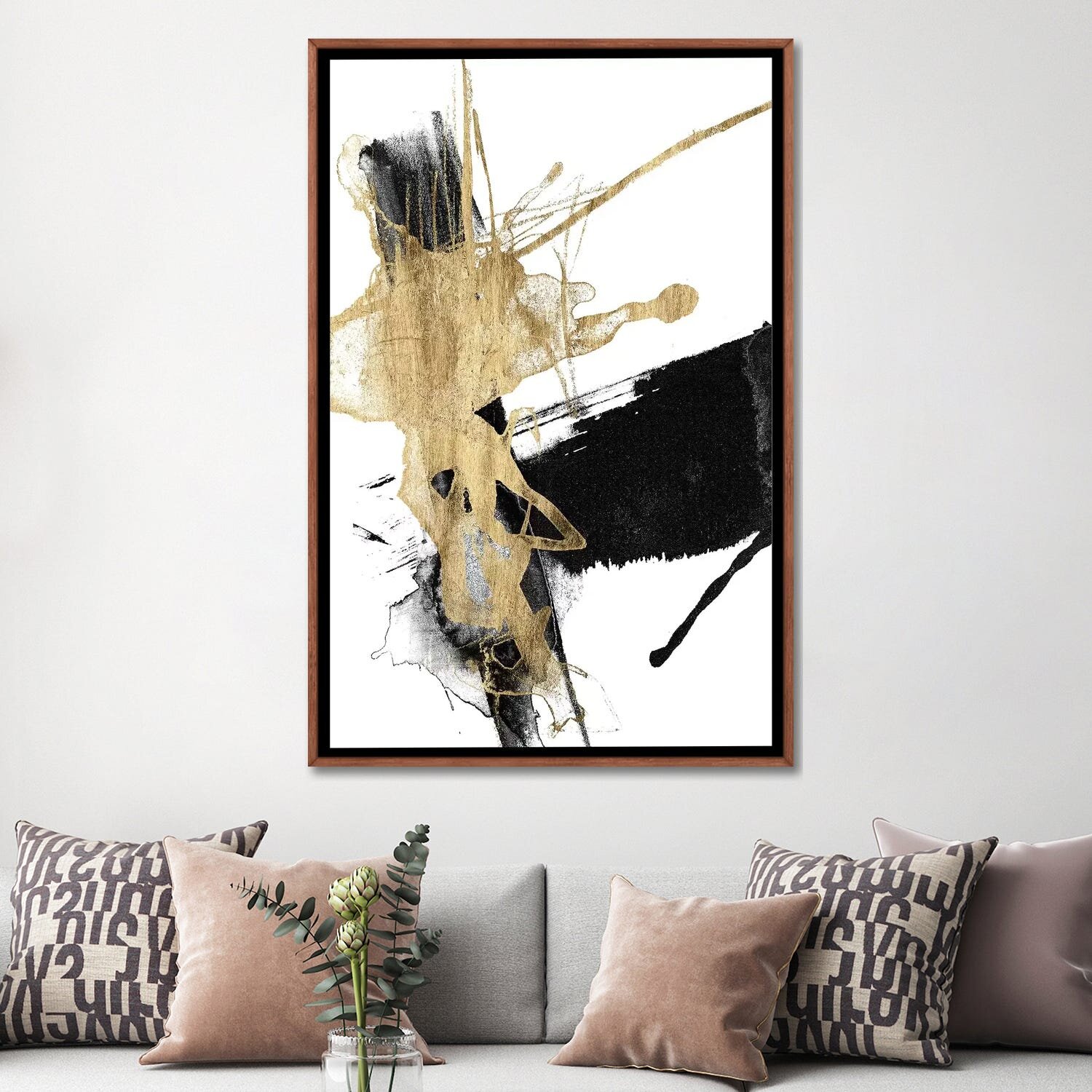 East Urban Home Glam & Black VI by Jennifer Goldberger - Print ...