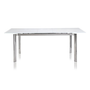 Marnisha Extendable Glass Top Dining Table by Willa Arlo Interiors