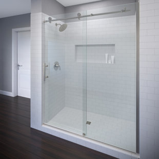 Vinesse 59 X 76 Single Sliding Fixed Panel Shower Door Vinesse 59 X 76 Single Sliding Fixed Panel Shower Door