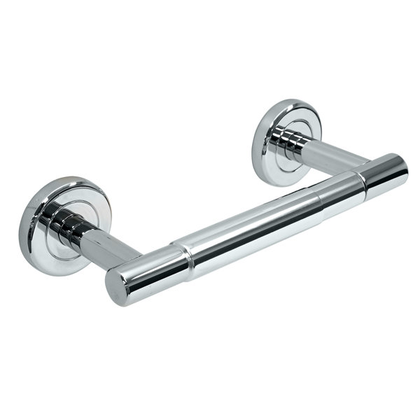 brushed silver toilet paper holder