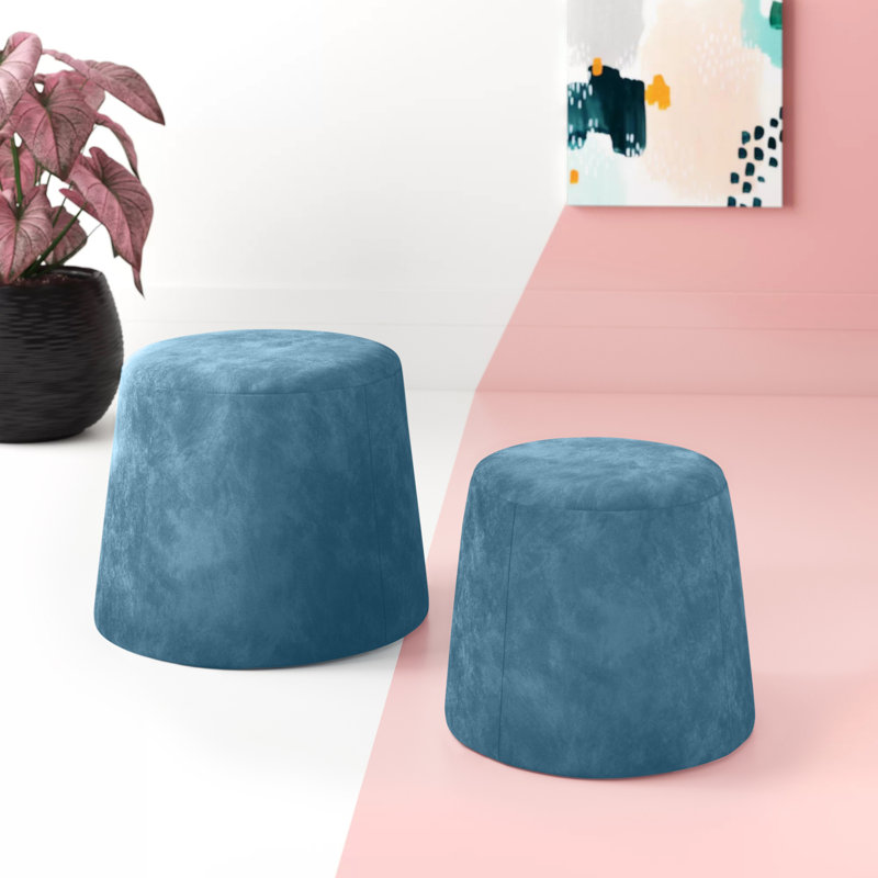 Hashtag Home Weist Round Pouf Ottoman Reviews Wayfair