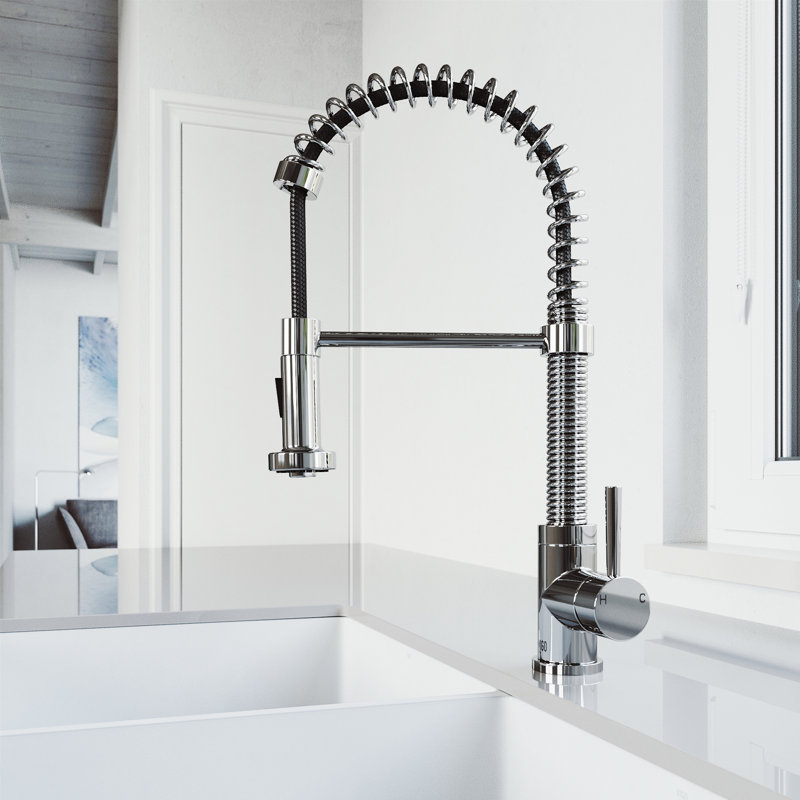 Edison Pull Down Single Handle Kitchen Faucet Reviews Joss Main