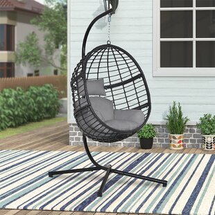 2021 patio wicker swing chair with stand rain cover included