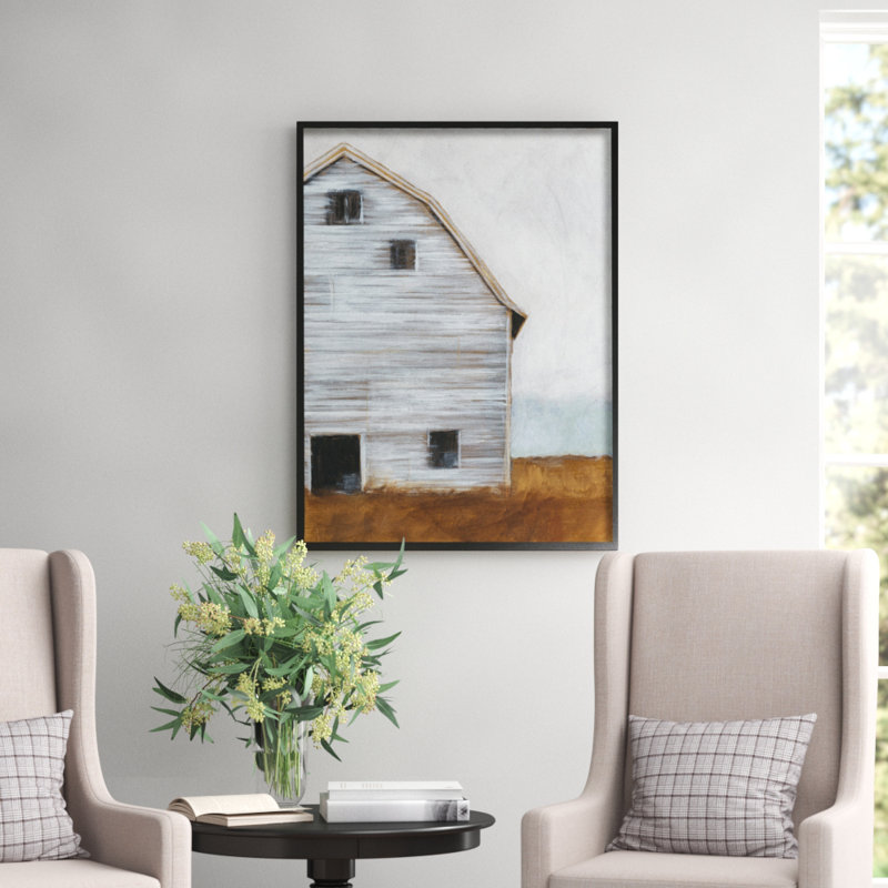 Worn Old Barn Farm Acrylic Painting Print Reviews Joss Main
