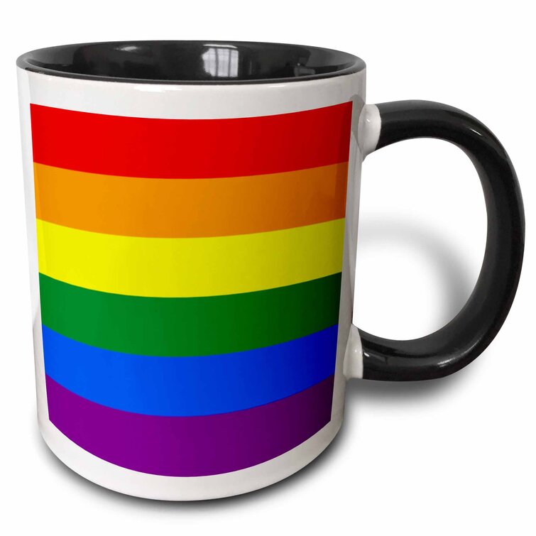 No One Should Live In A Closet LGBT Gay Pride Rainbow Mug 11oz 